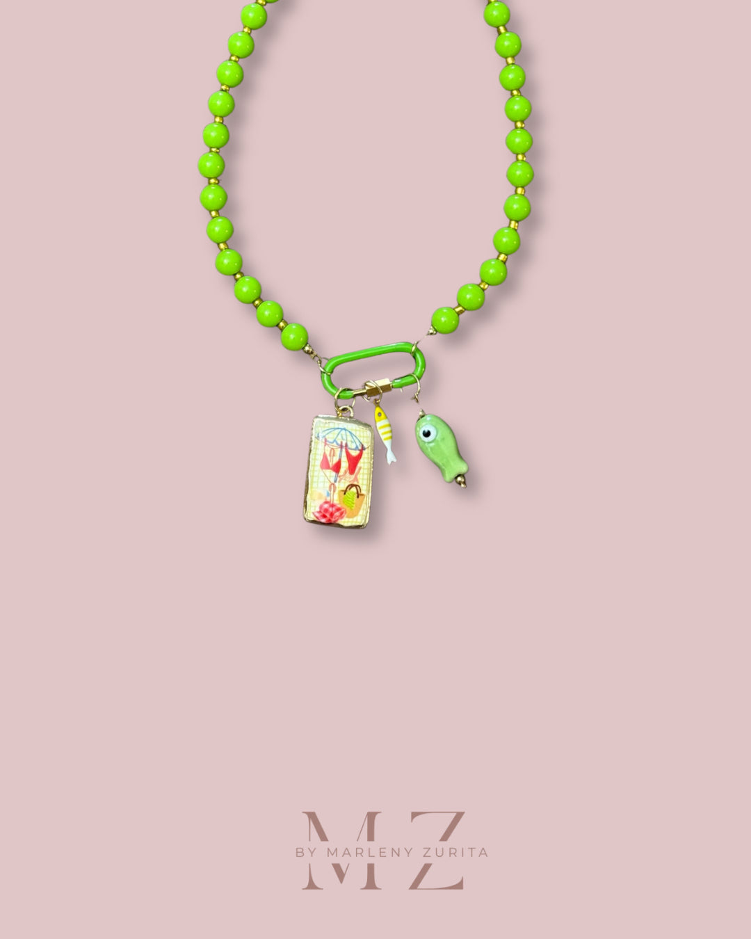 Bead Charm Necklace