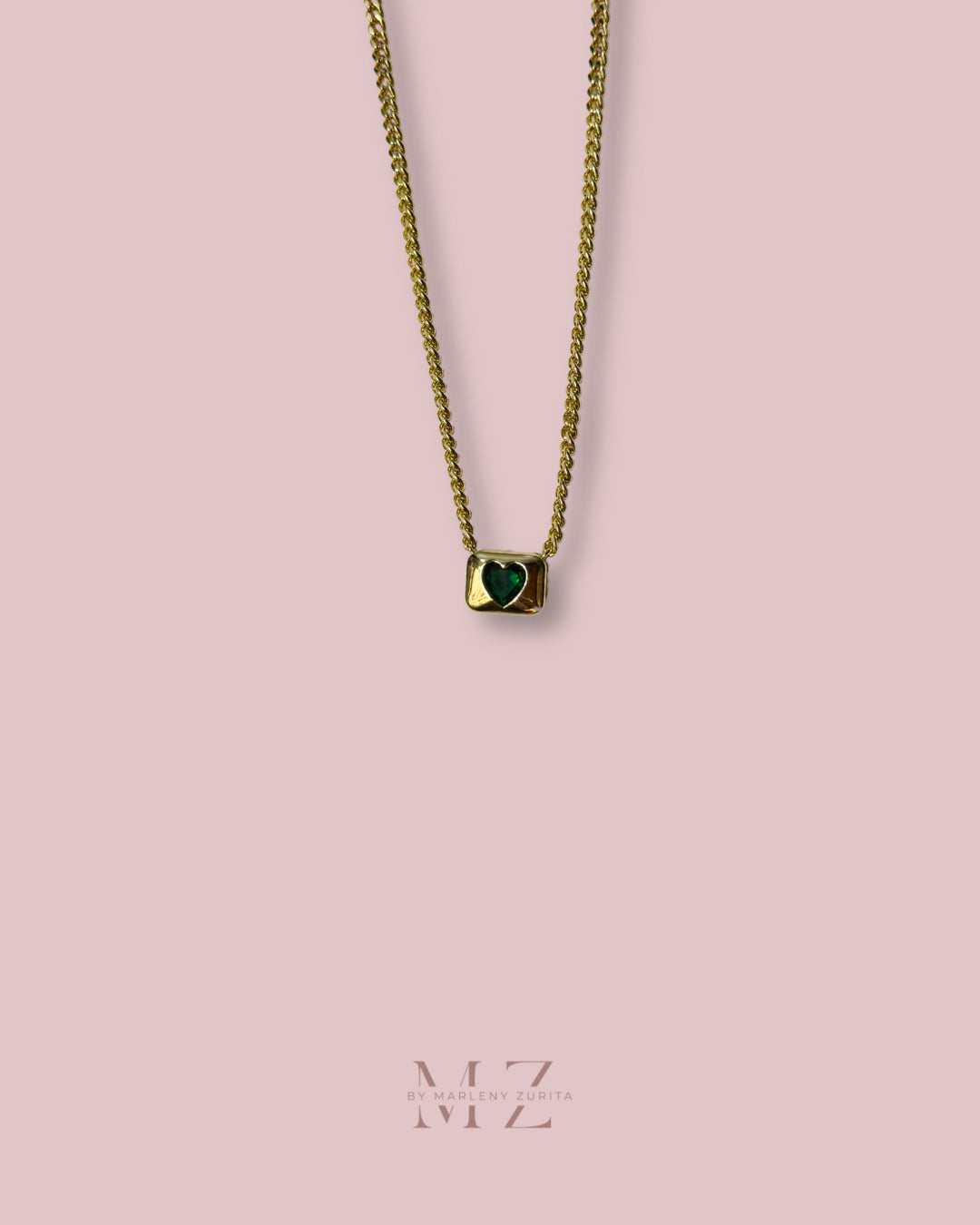 Square Heart Necklace
