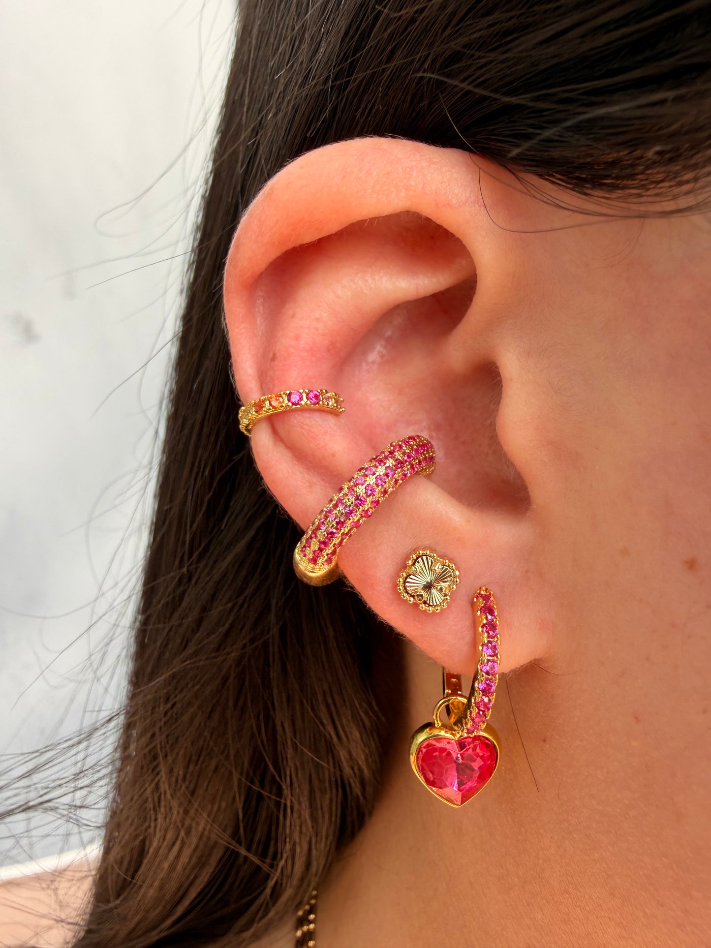 Crystal Heart Earring
