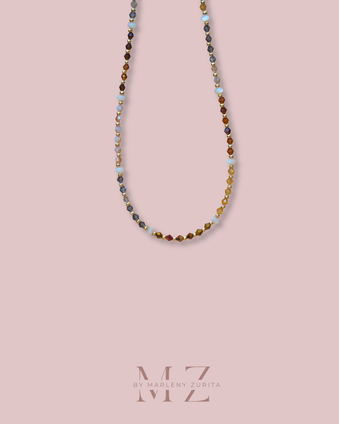 Crystal Mother of Pearl Necklace