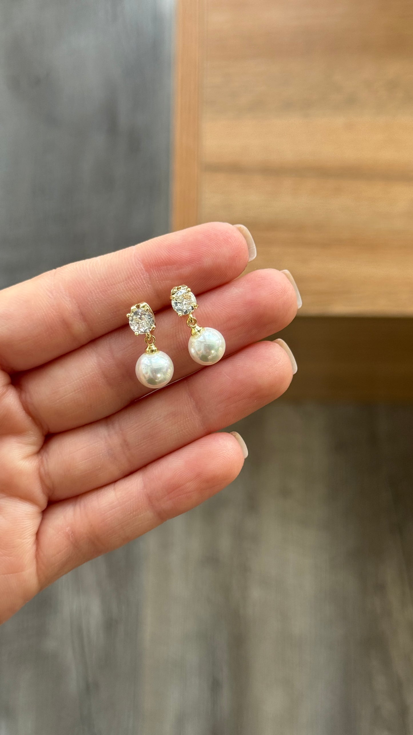 Pearl Crystal Earring