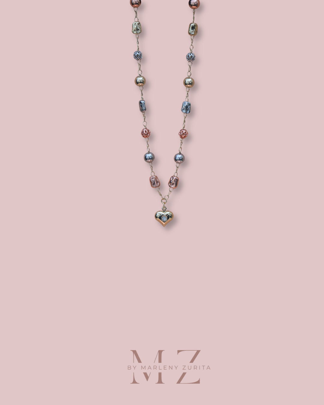 Three Tone Shine Necklace