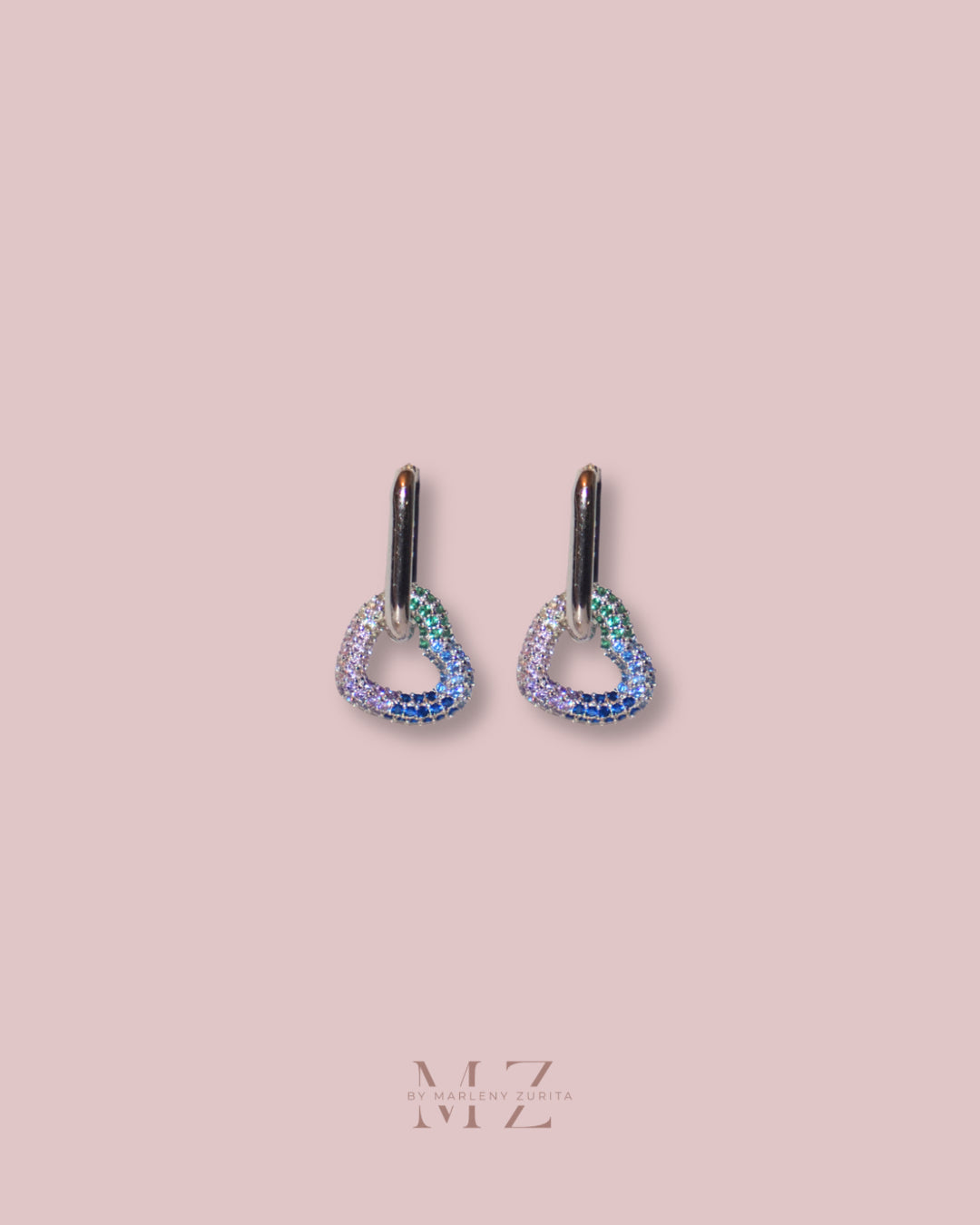 Crystal Heart Earring