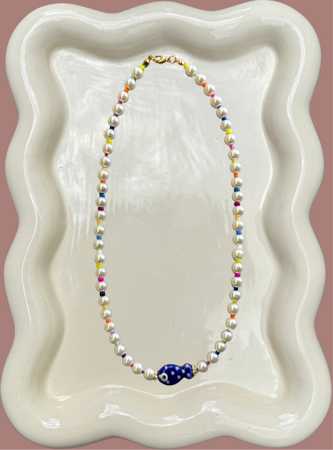 Pearl Fish Necklace