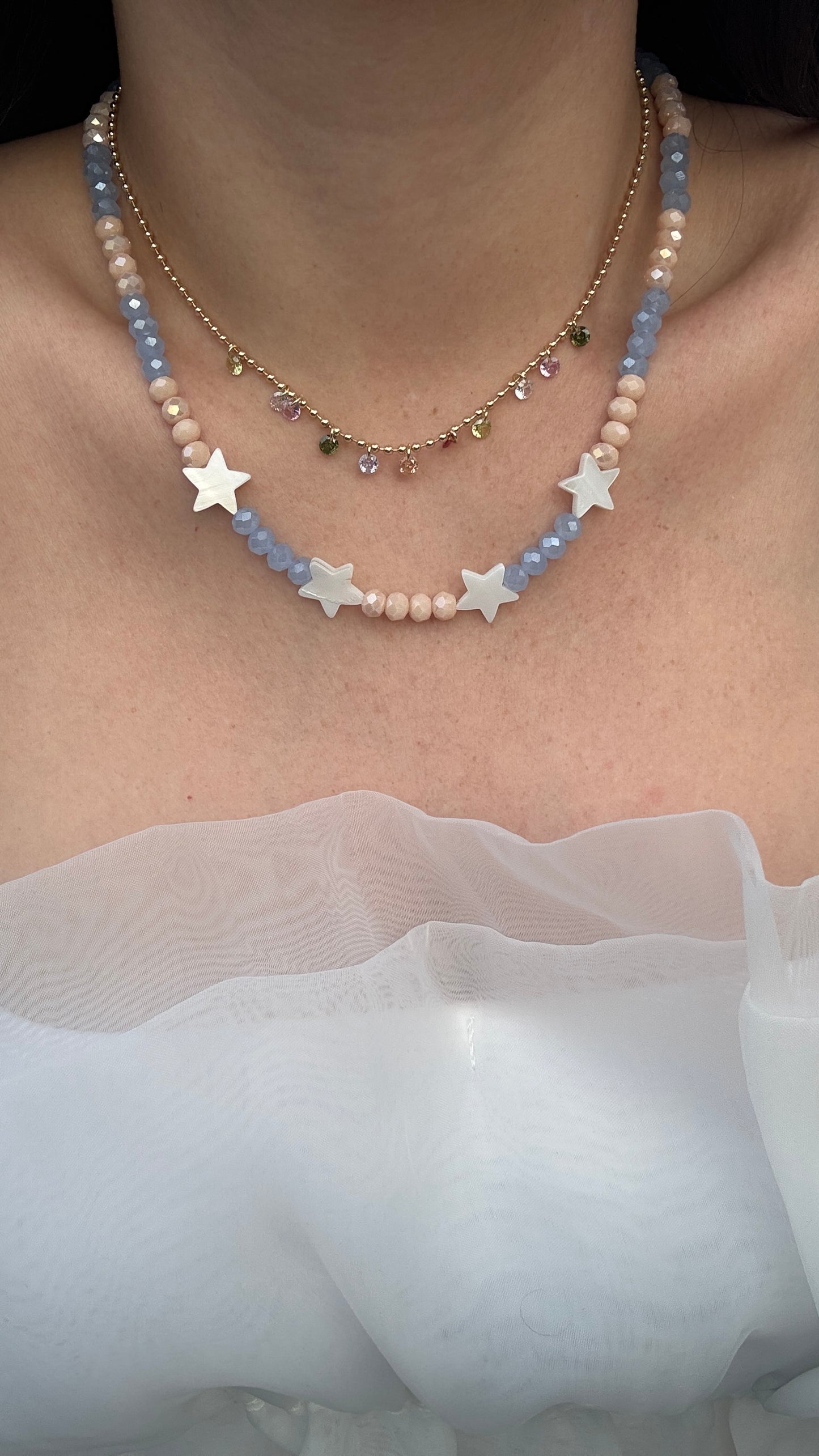 Shine Multicolor Gold Necklace