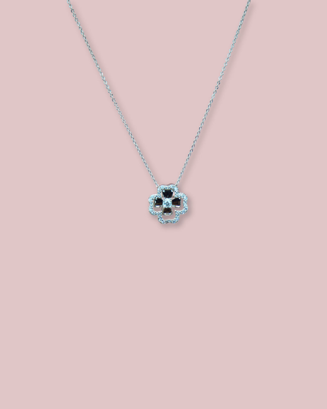Clover Silver Necklace