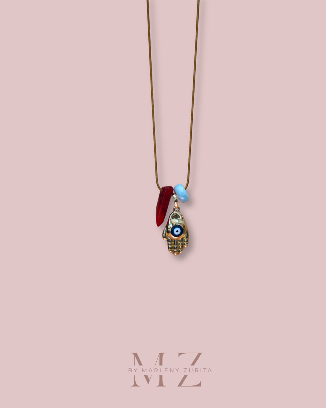 Good Luck Hamsa Hand Necklace