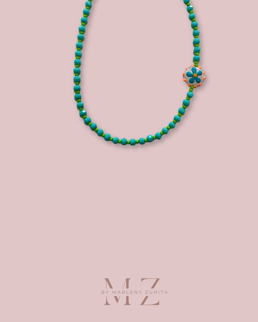 Aqua Bloom Necklace