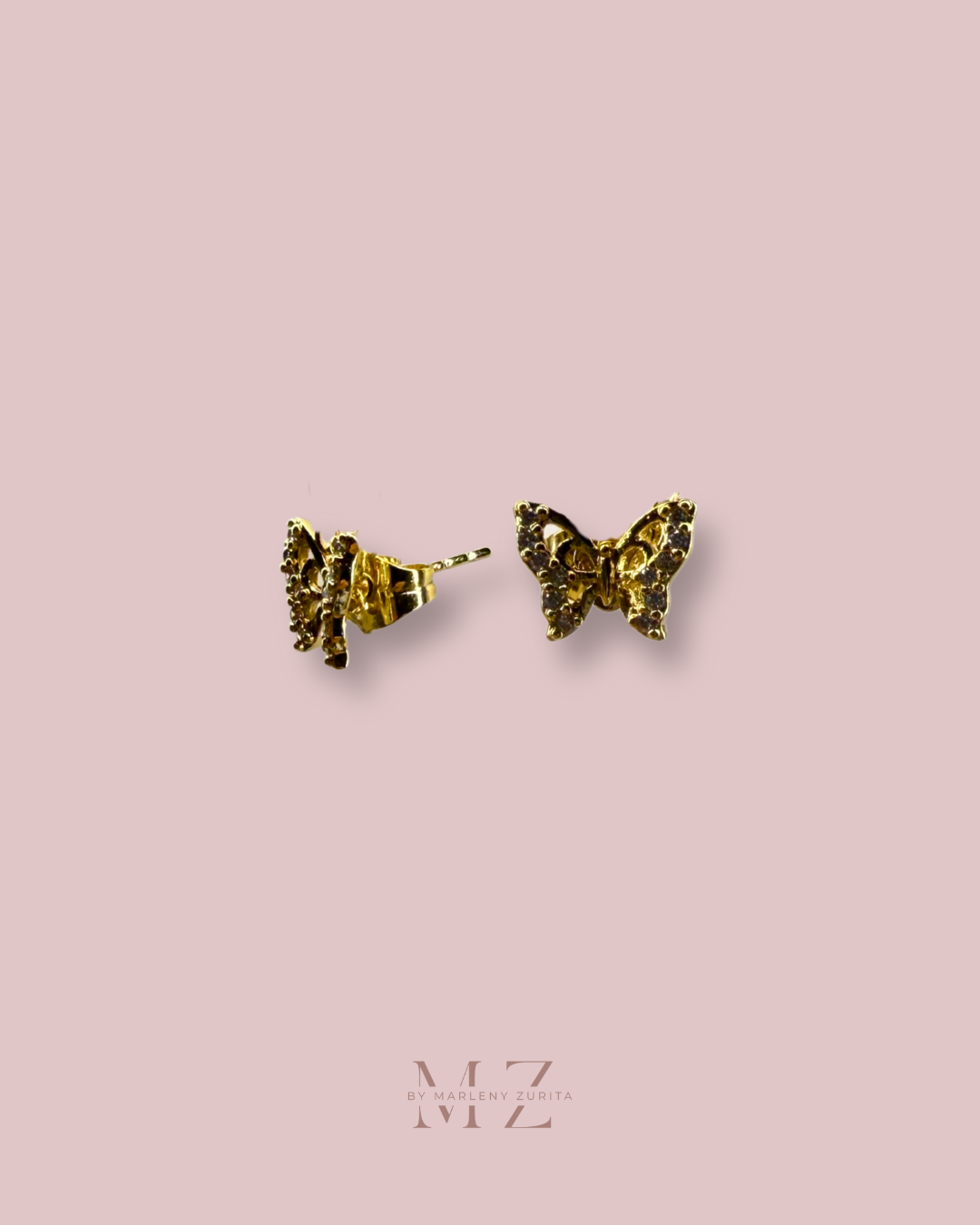 Butterfly Gold Earring