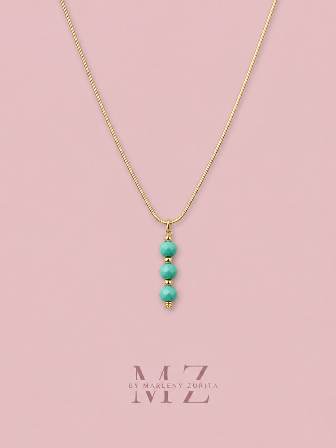 Mint Crystal Necklace