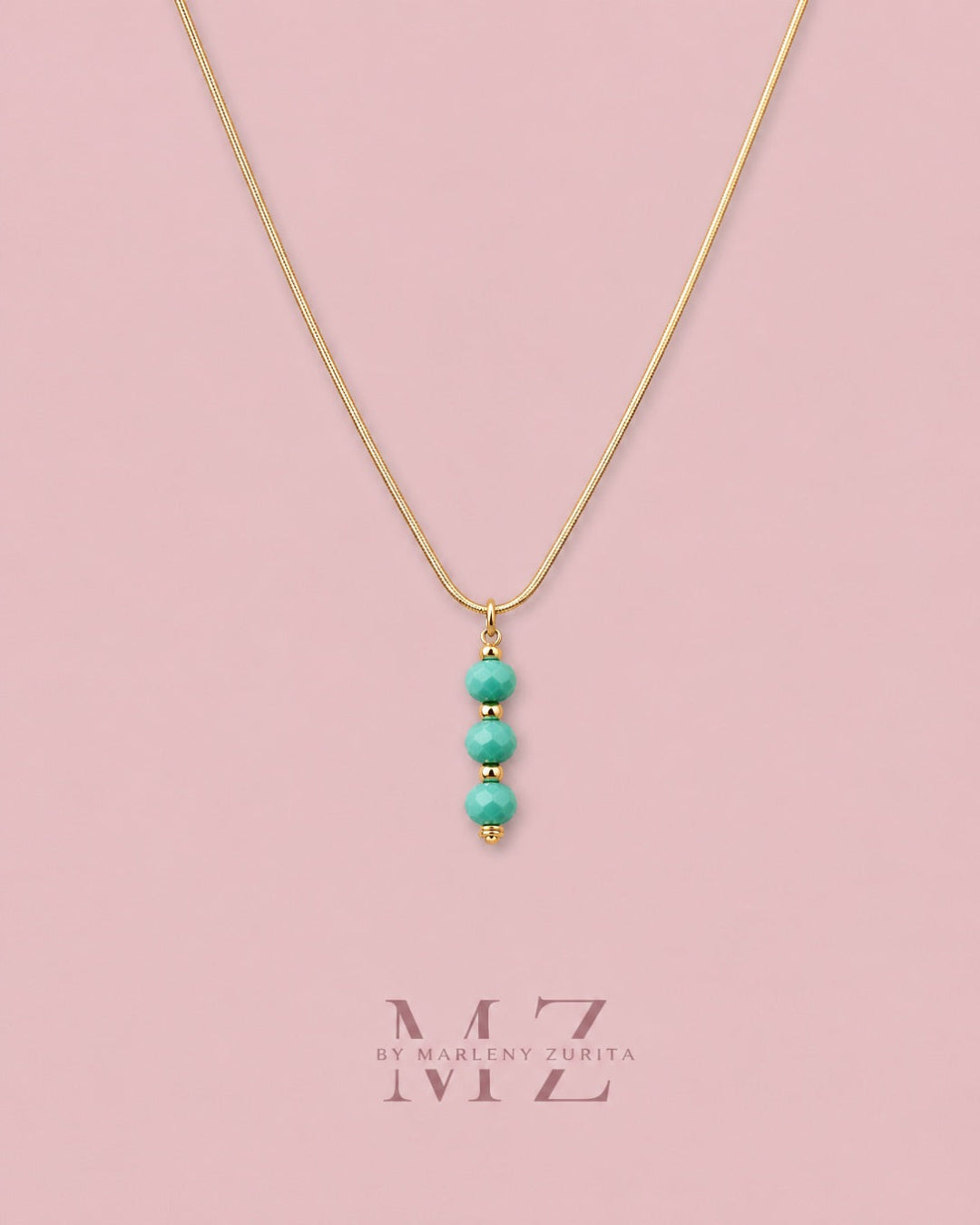 Mint Crystal Necklace
