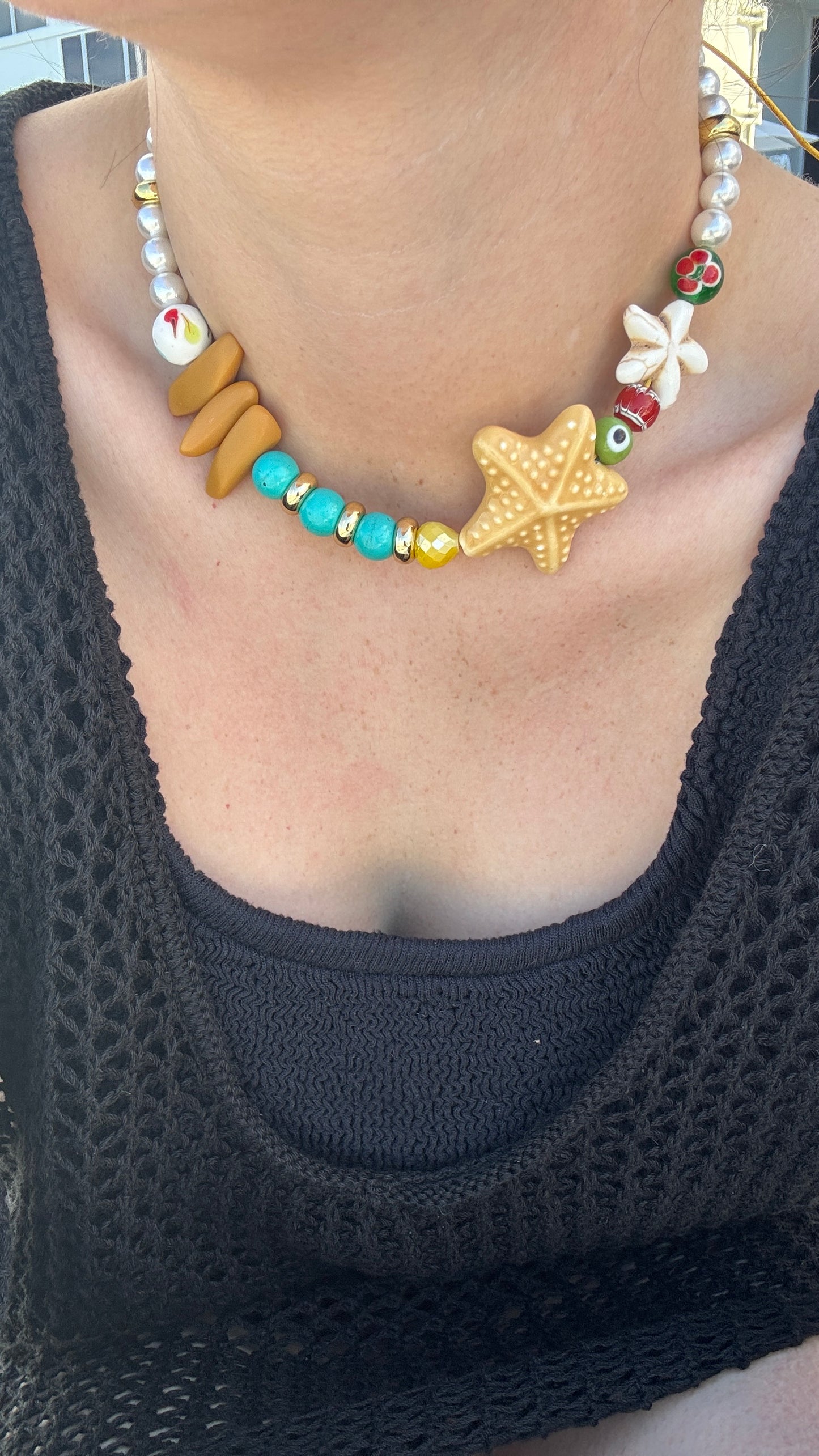 Sea Star Pearl Necklace