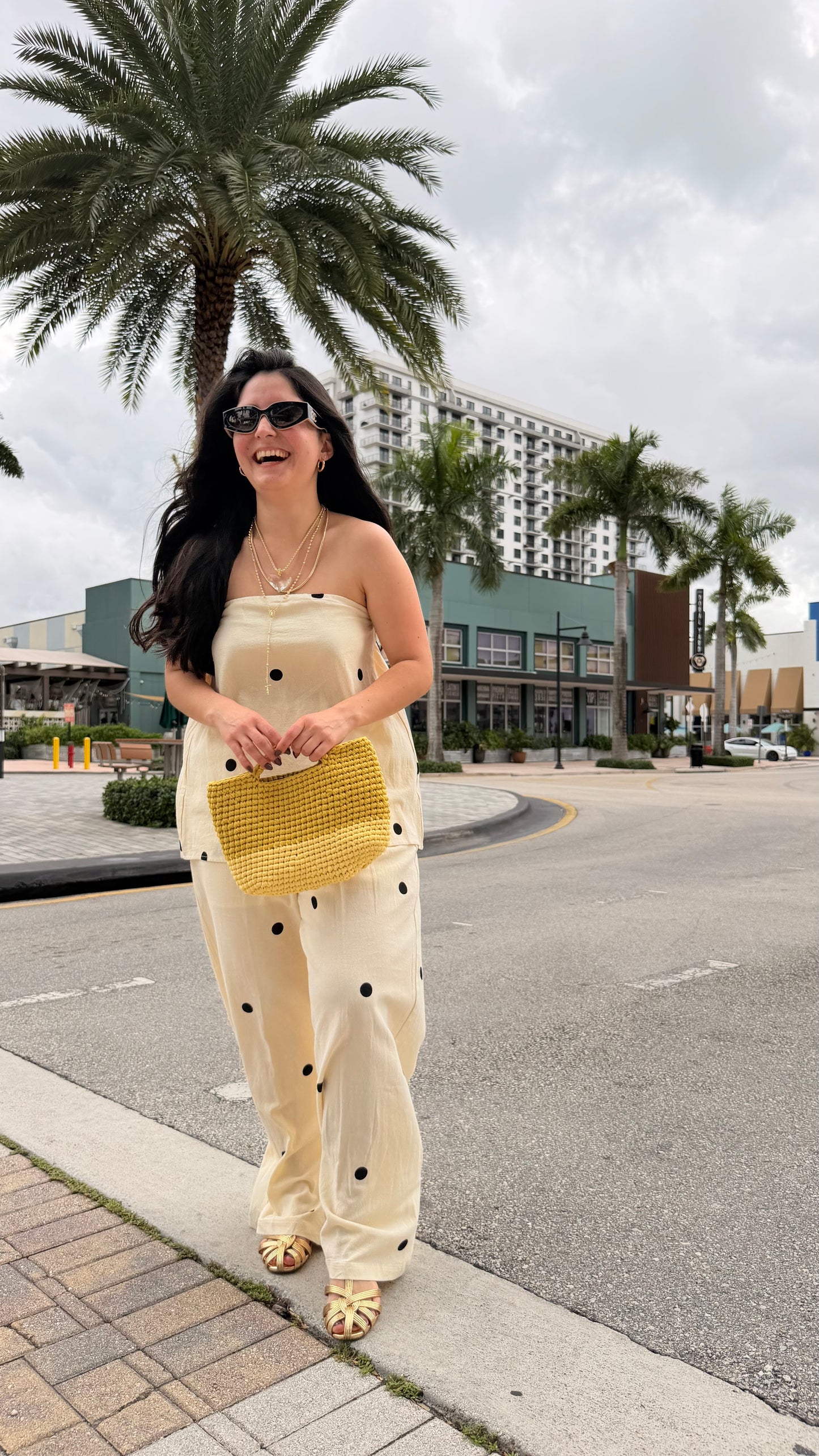 Crochet Color Block Bag