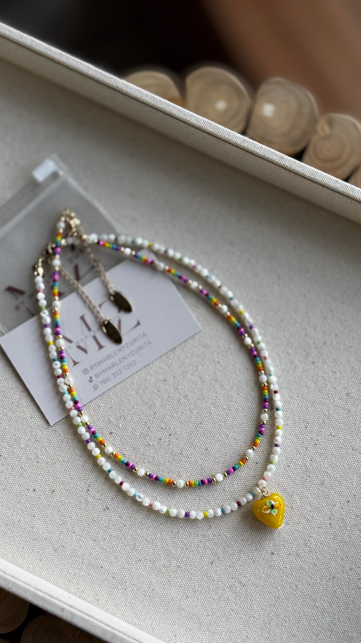Yellow Heart Necklace