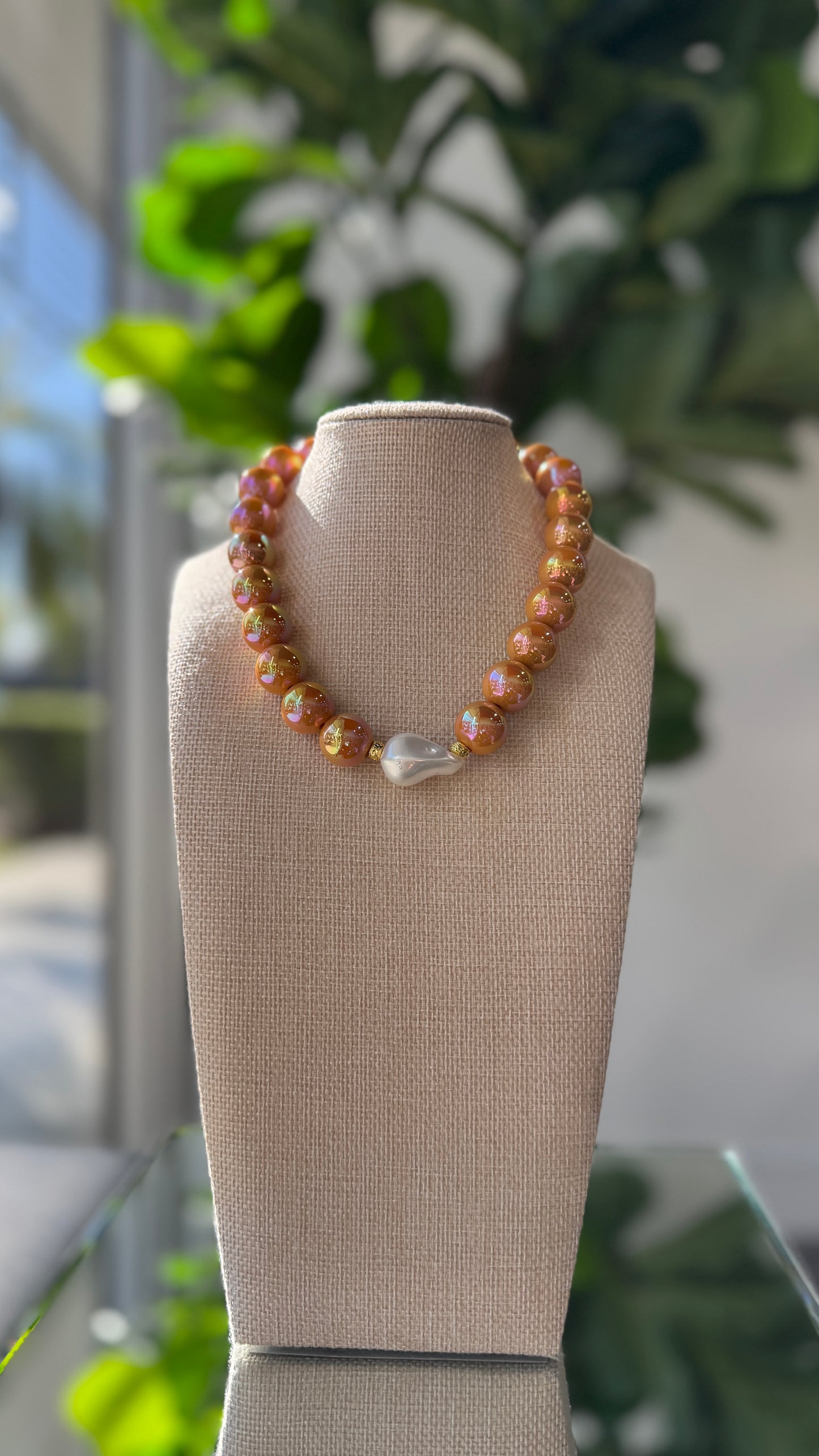 Bead Pearl Necklace