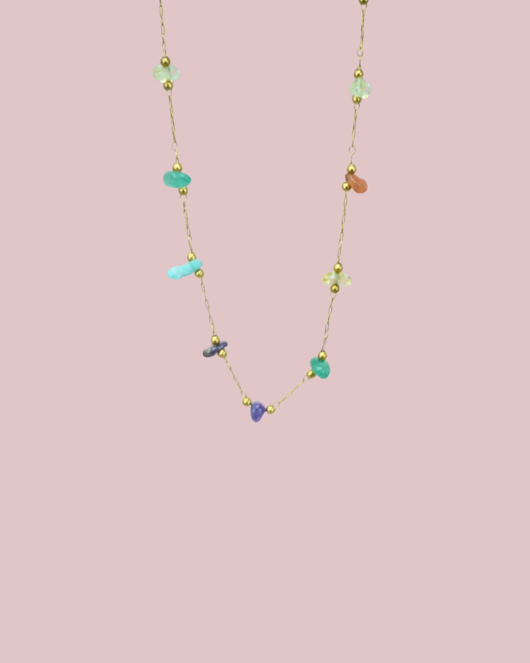 Natural Stone Gold Heart