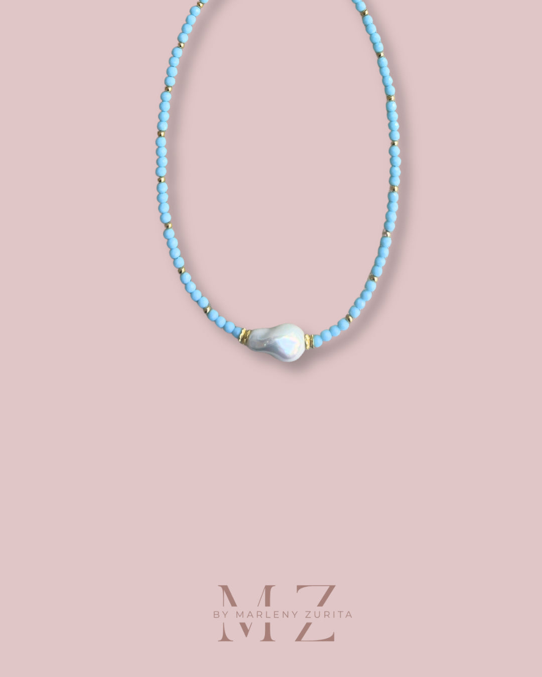 Crystal Pearl Necklace