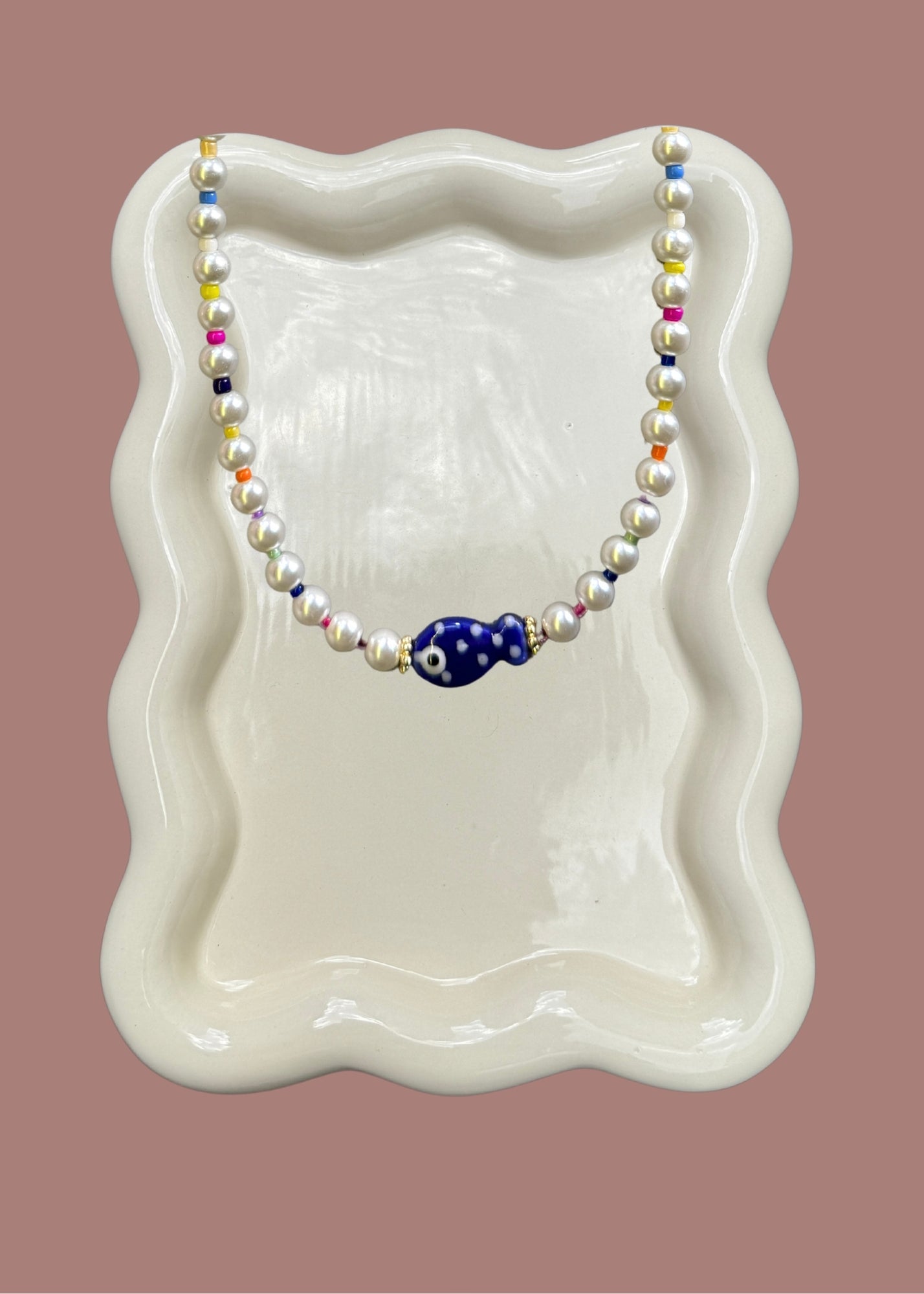 Pearl Fish Necklace