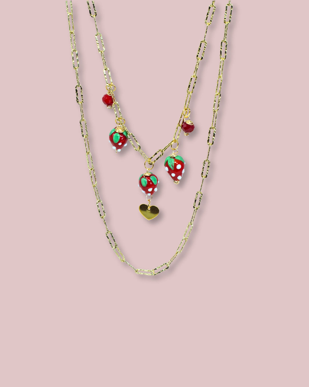 Strawberry Layer Necklace