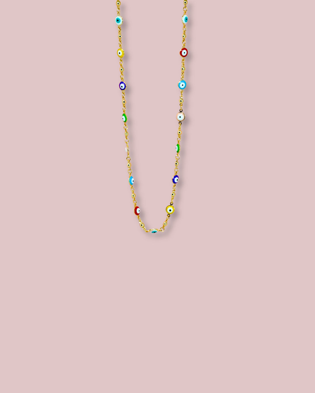 Multicolor Evil Eye Necklace