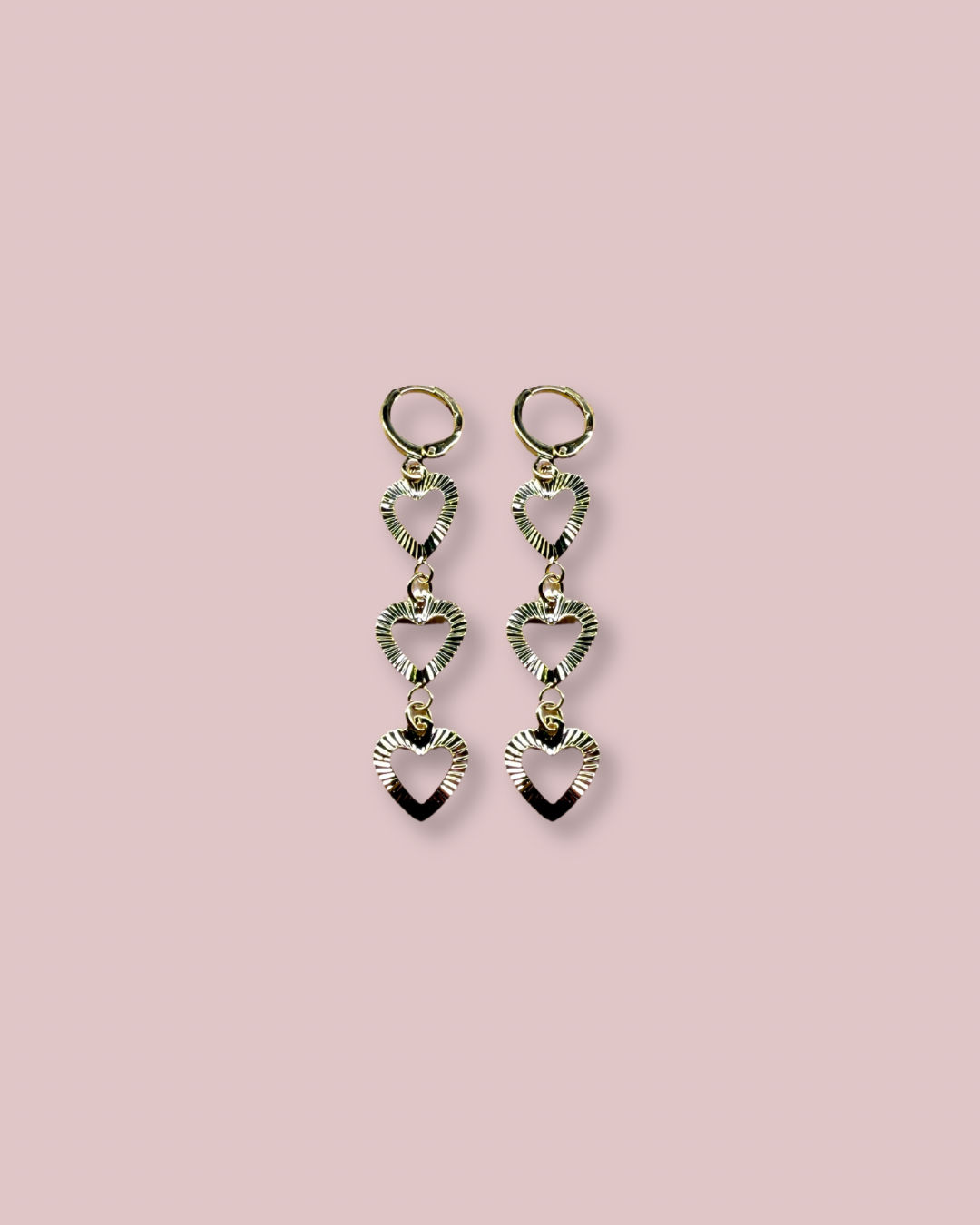 Gold Heart Earring