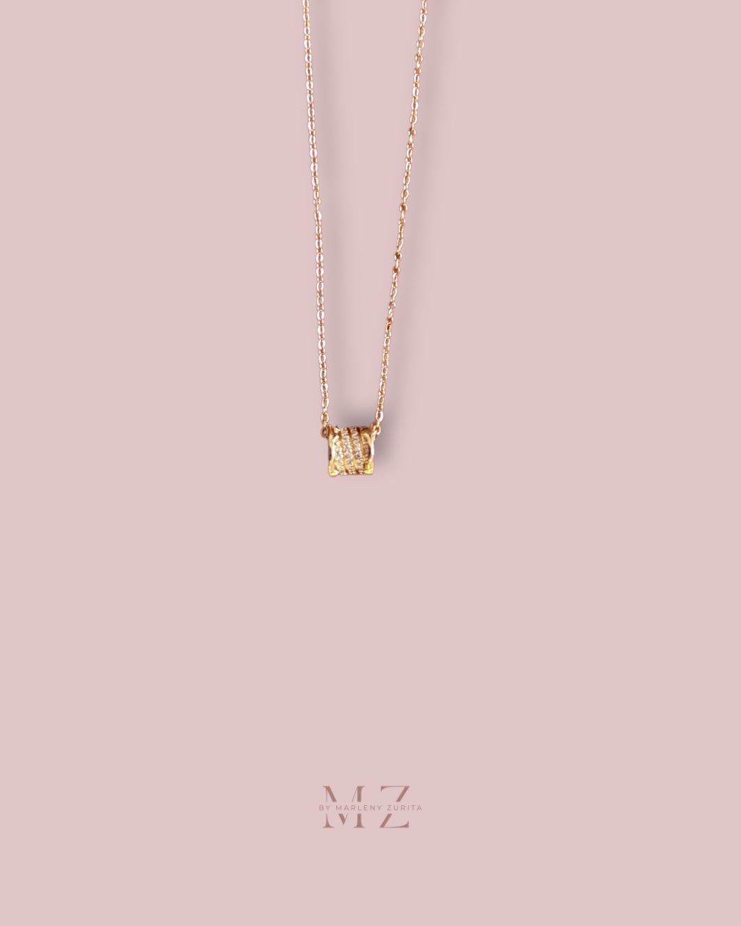 Rondel Gold Necklace