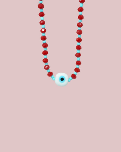 Crystal Evil Eye Necklace