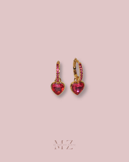 Crystal Heart Earring