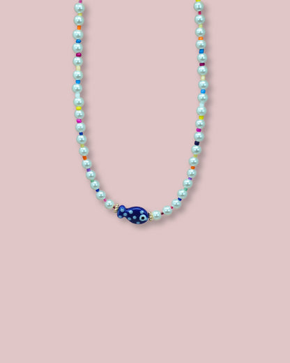Pearl Fish Necklace