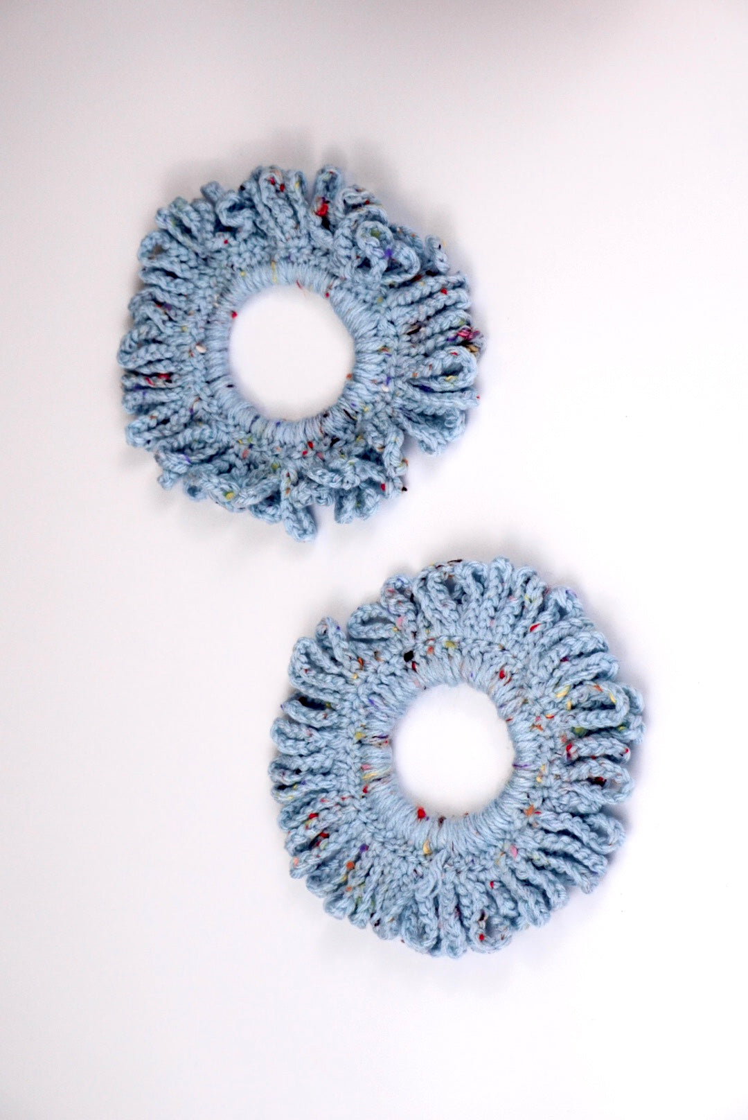 Crochet scrunchies