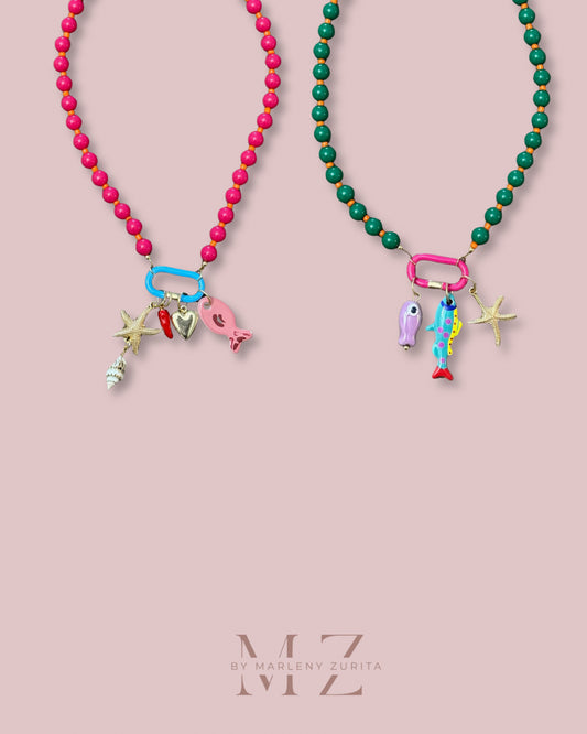 Bead Charm Necklace