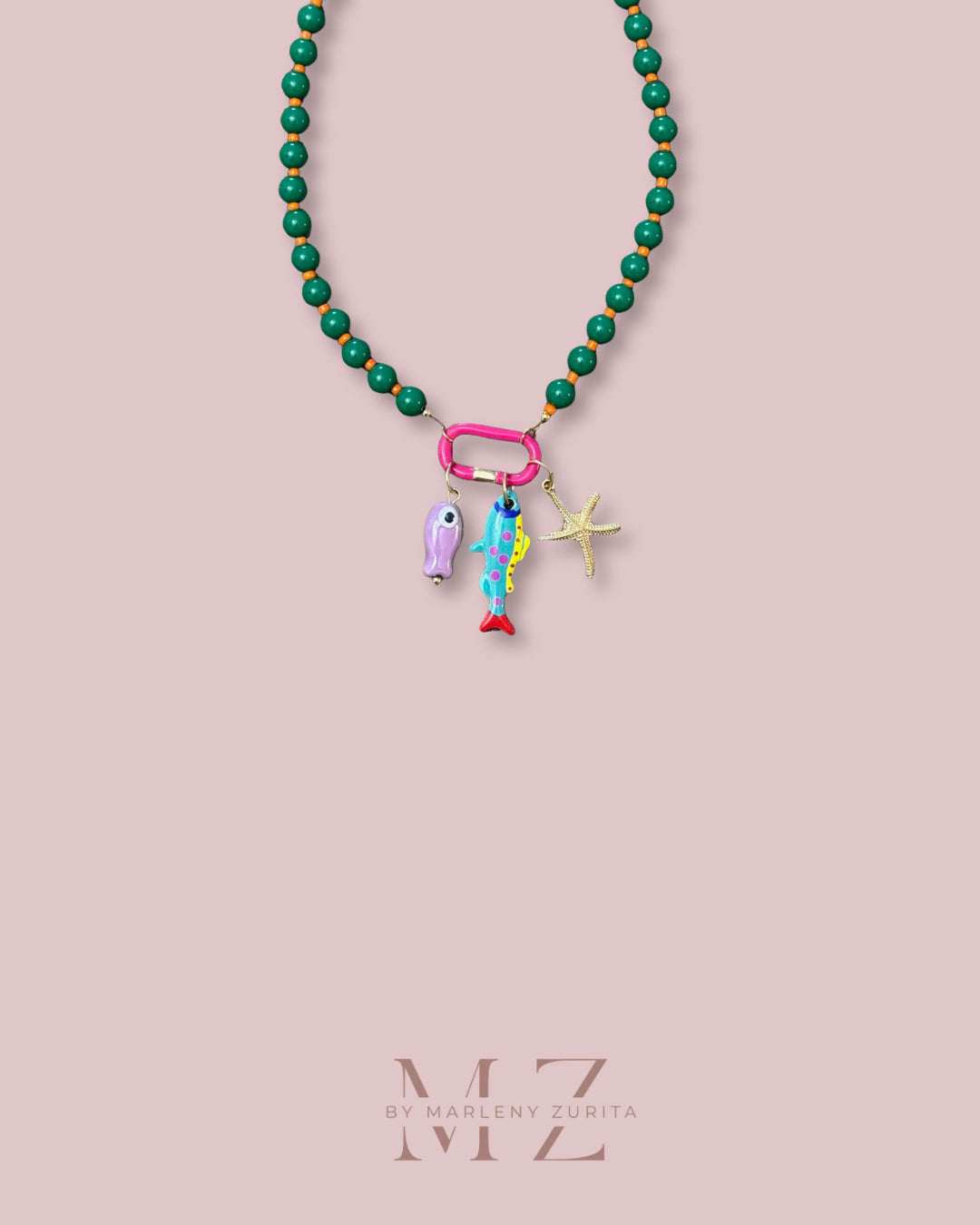 Bead Charm Necklace