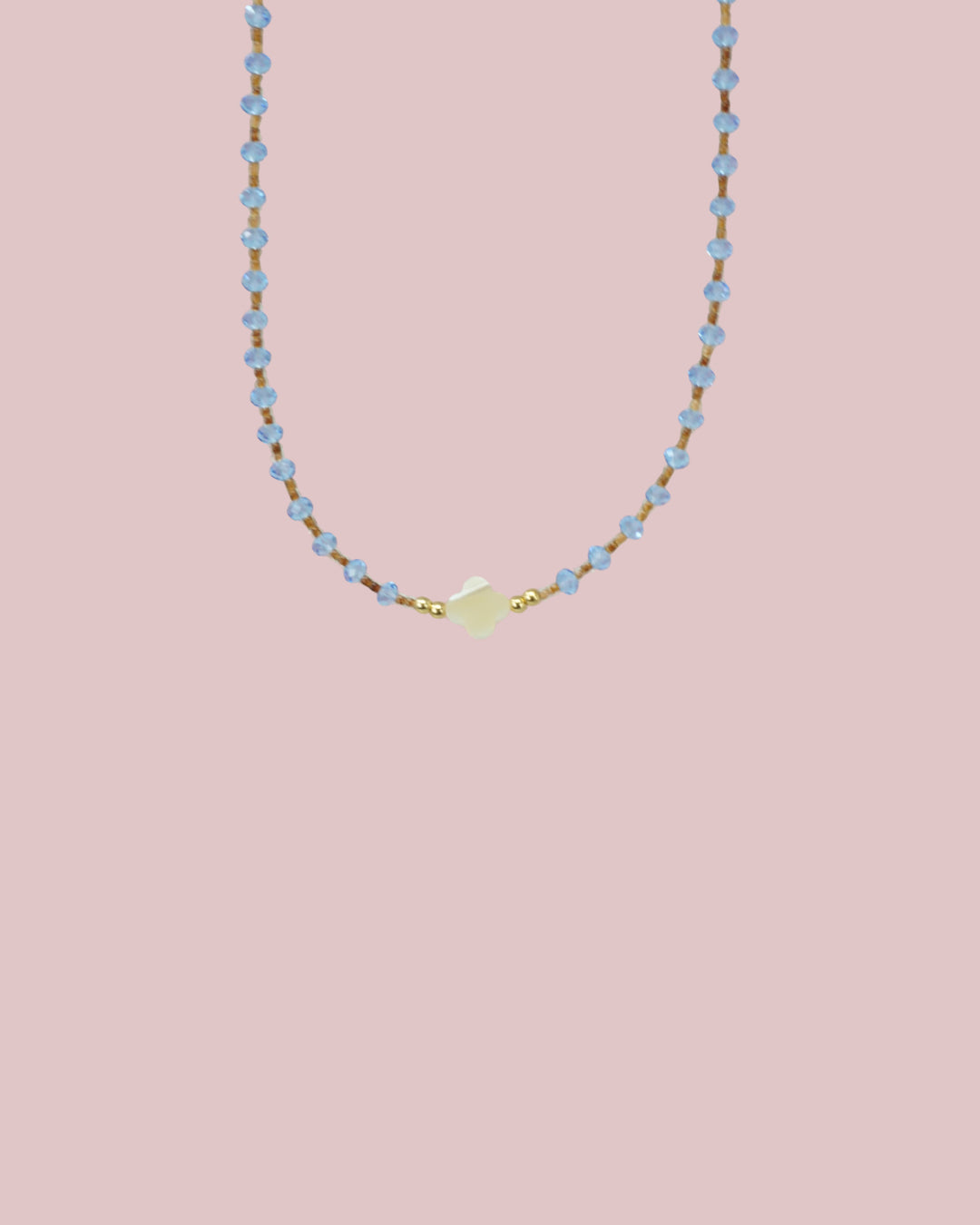 Mother of Pearl / Crystal Necklace