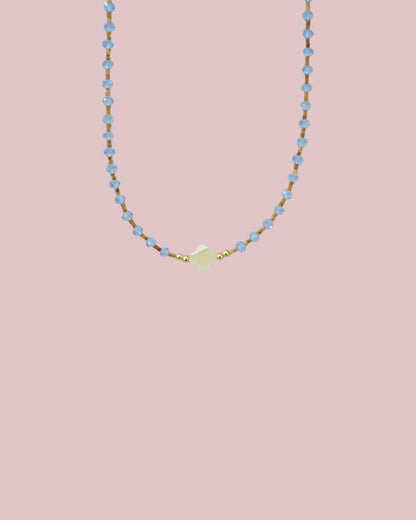 Mother of Pearl / Crystal Necklace