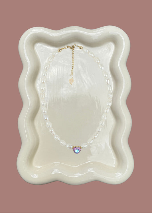 Pearl Heart Necklace
