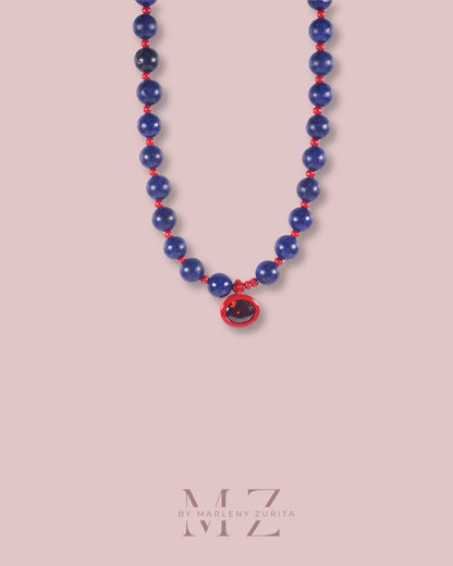 Blue Ruby Necklace