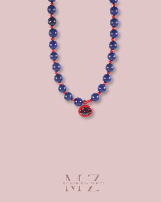 Blue Ruby Necklace