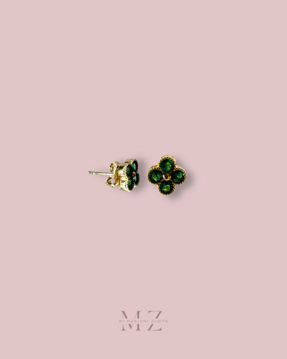 Clover Crystal Earring