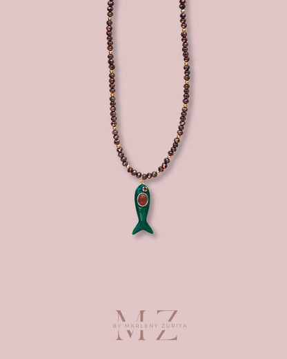 Brown Fish Necklace