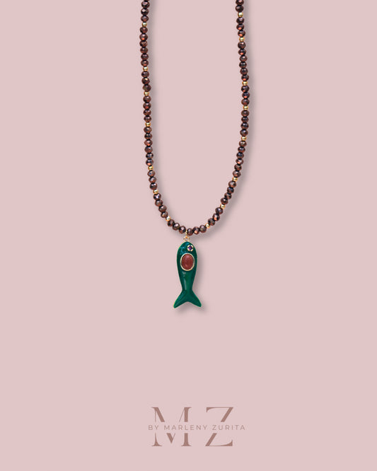 Brown Fish Necklace