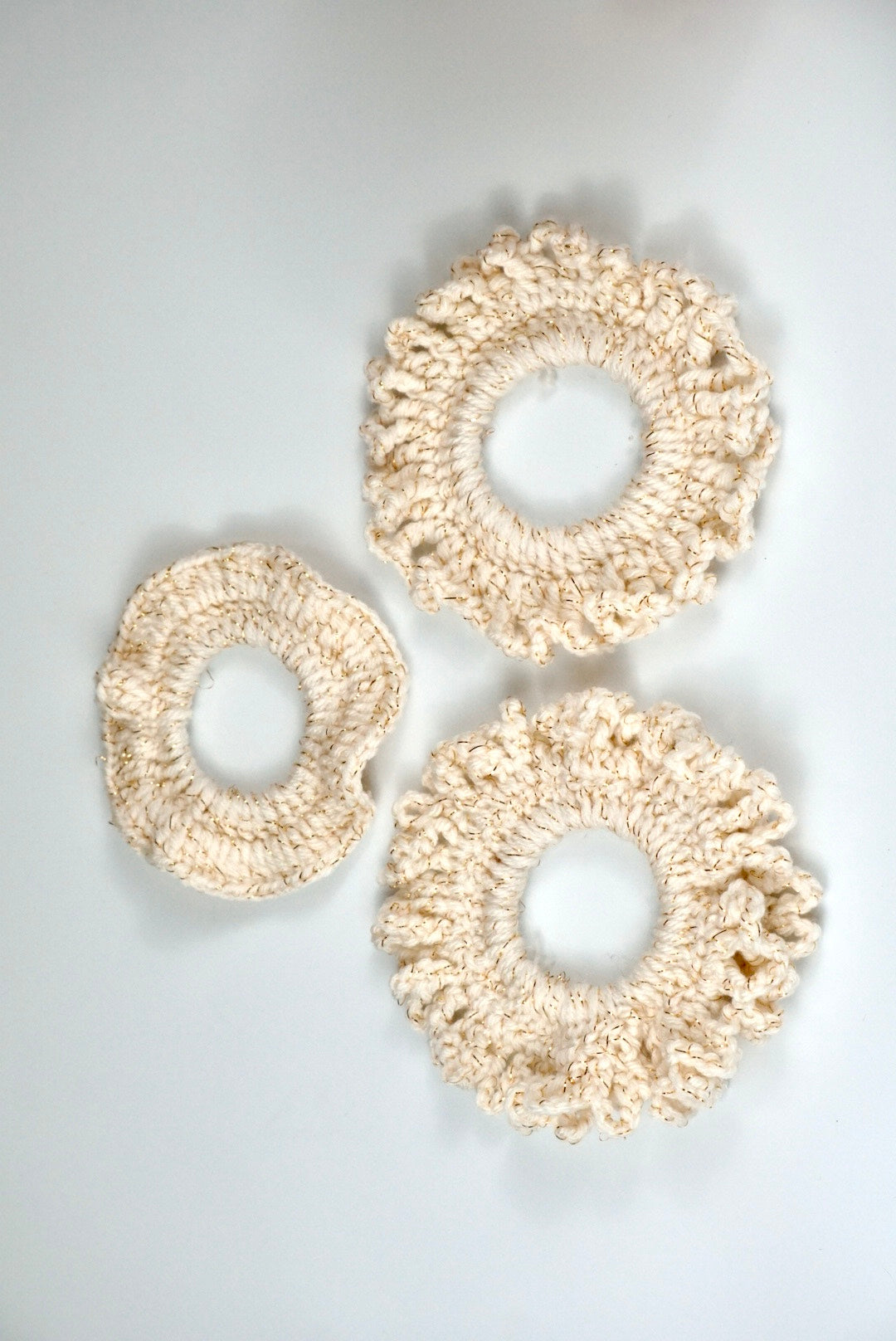 Crochet scrunchies