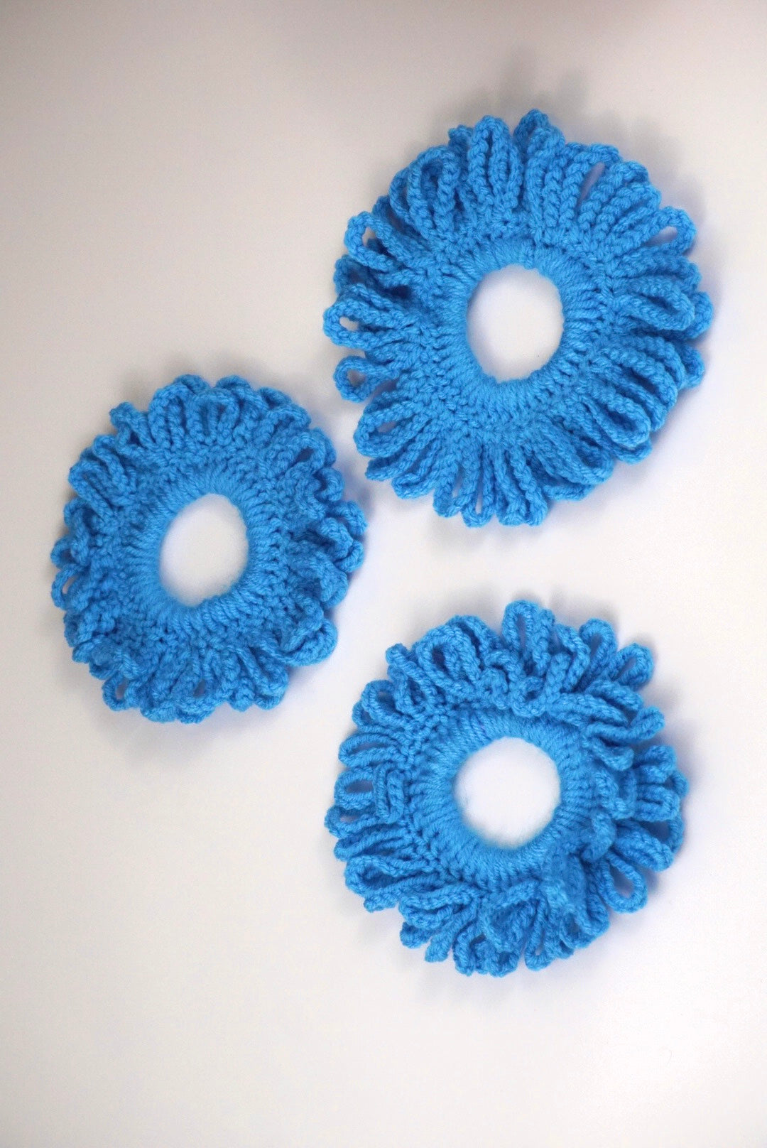 Crochet scrunchies