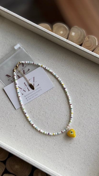 Yellow Heart Necklace