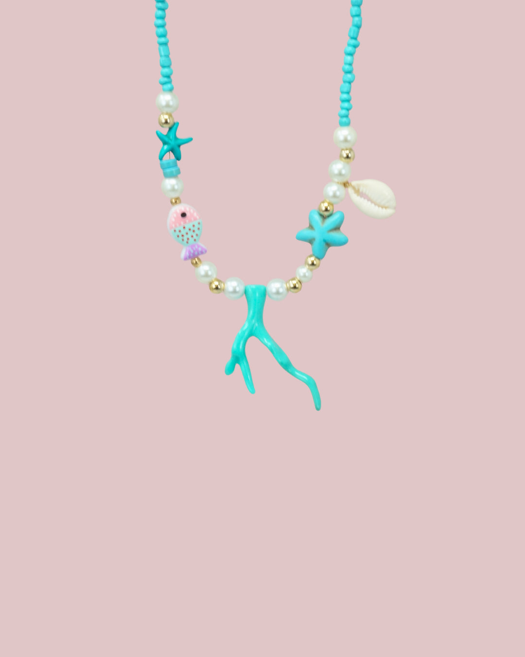 Blue Coral Necklace
