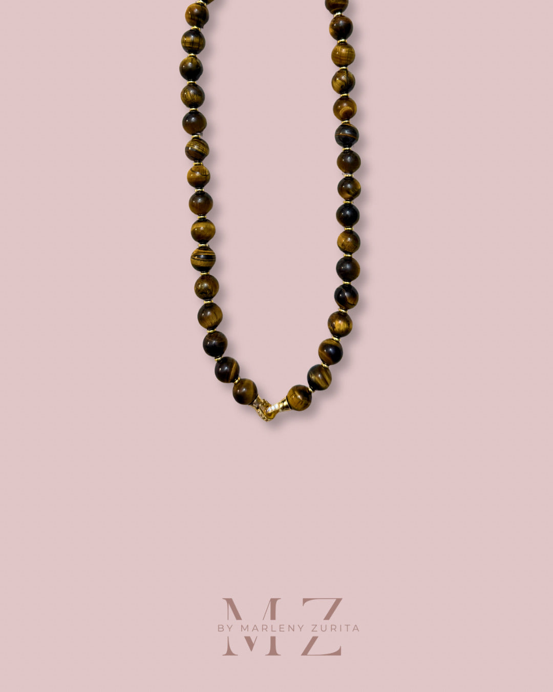 Tiger Eye Beaded Necklace