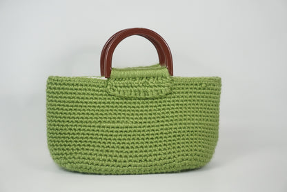 Crochet Plastic Handle Bag