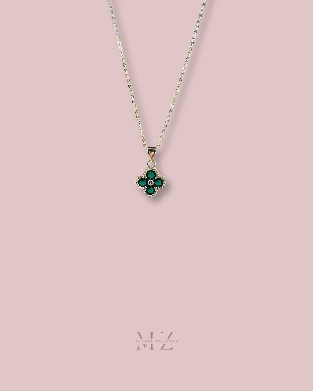 Clover Crystal Necklace