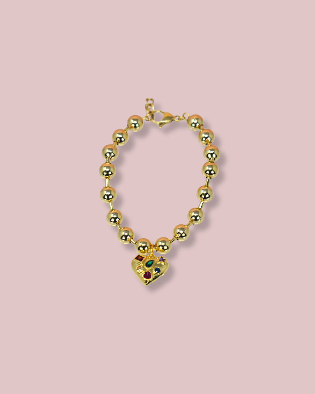Gold Heart Color Bracelet