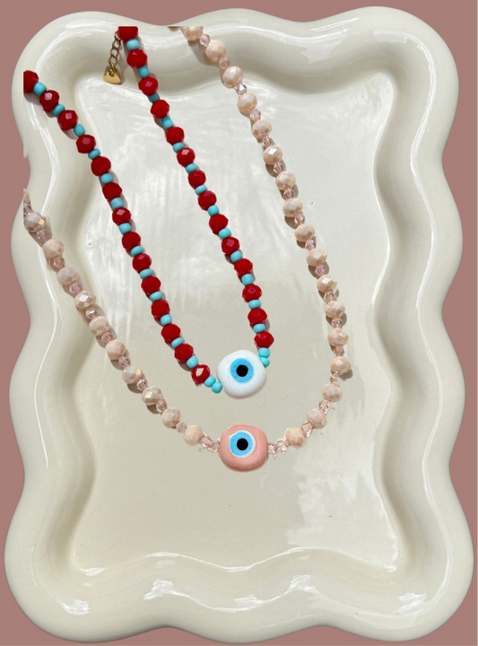 Crystal Evil Eye Necklace