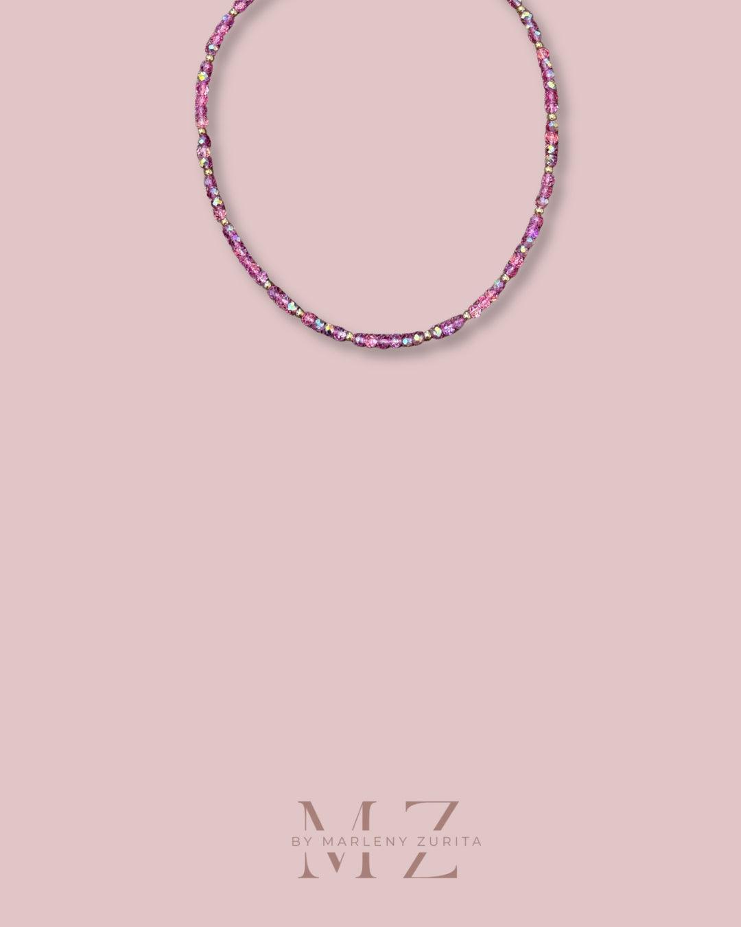 Crystal Pink Necklace
